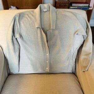 Vintage Calvin Klein pale blue cardigan.